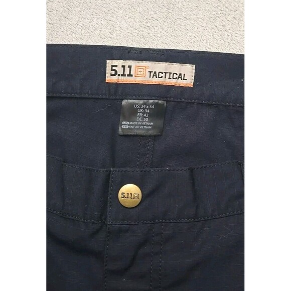 5.11 Tactical 74273 Series Pants Navy Blue 34x34, Ripstop, Cargo, EUC - Picture 4 of 7